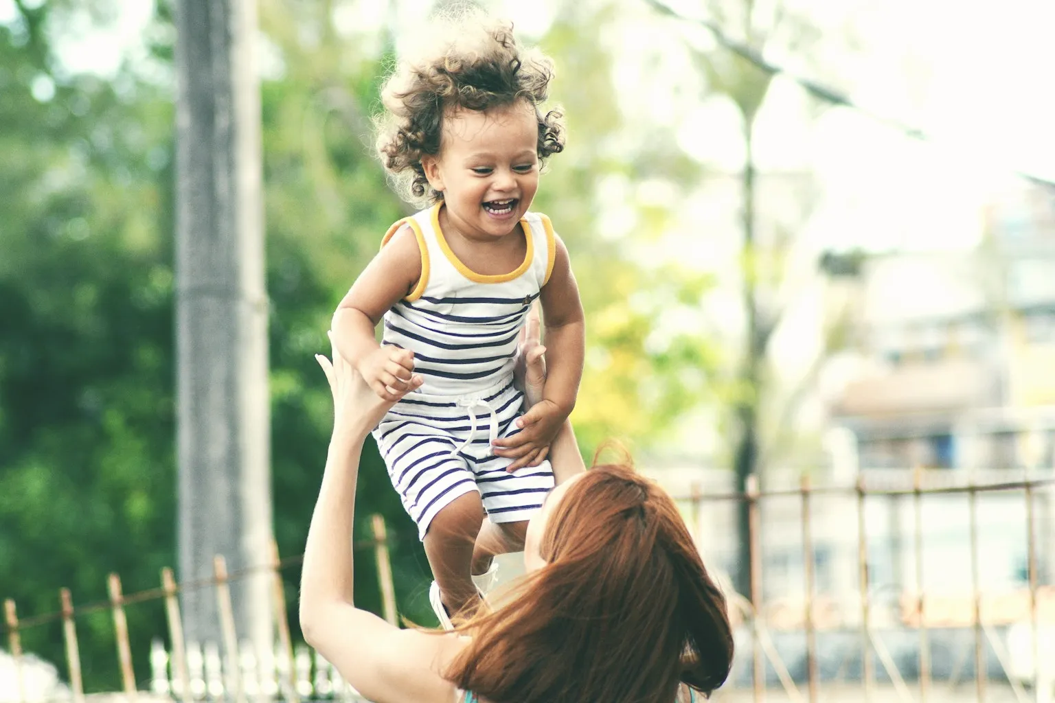 Editorial image of a mother and child sharing a quiet moment