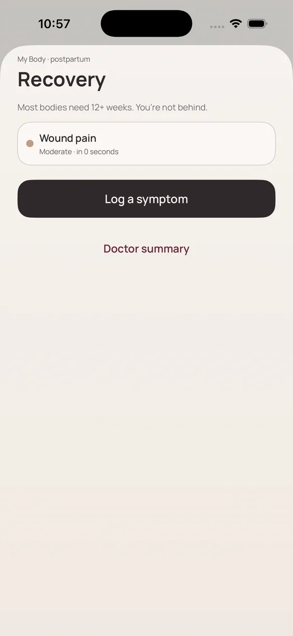 Mommy Refuel app screenshot